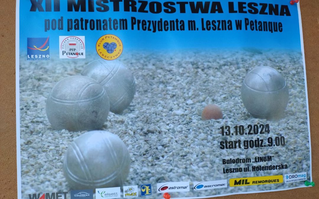 Osiem godzin zmagań w czasie mistrzostw Leszna w petanque