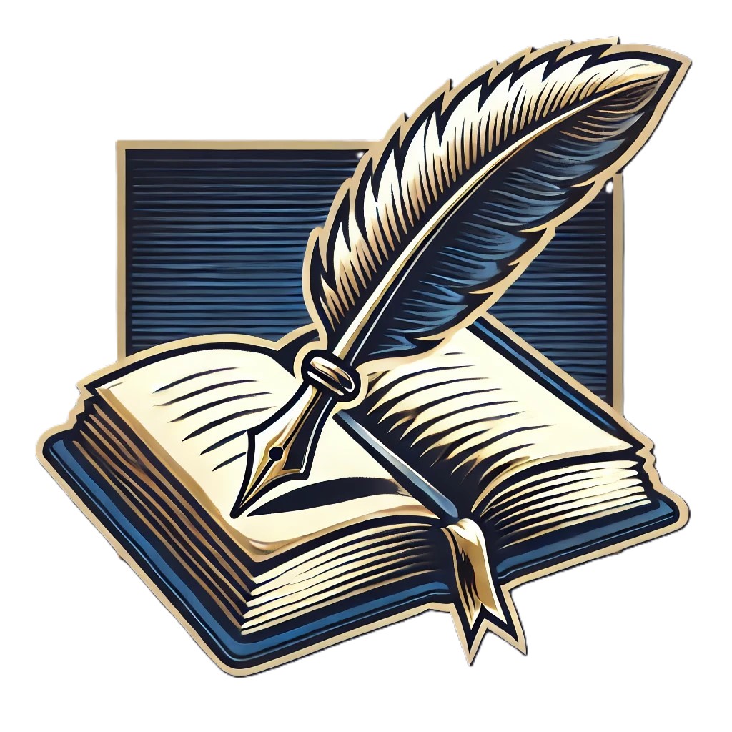 logo-sekcja literacka-białe