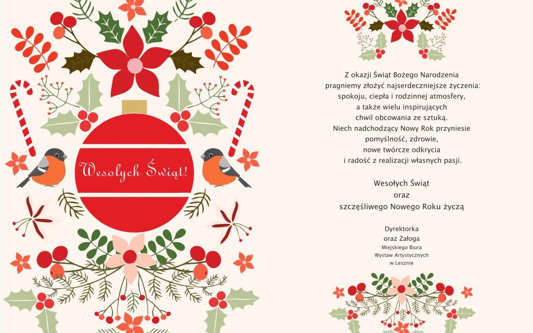 Biuro wystaw artystycznych śle życzenia