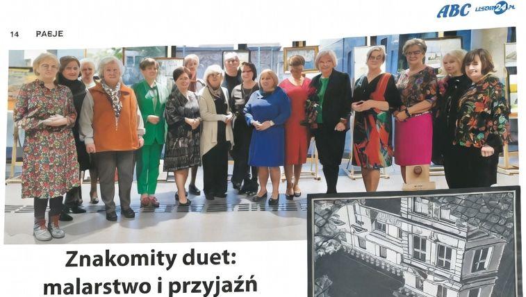 Echa wernisażu sekcji malarskiej w mediach