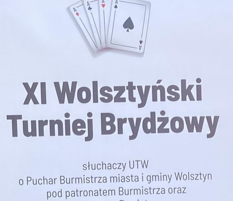XI Turniej Brydżowy w Wolsztynie