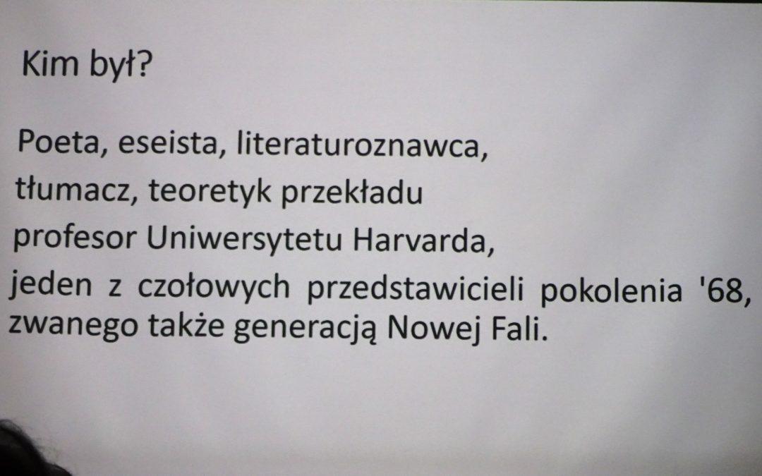 Poeta słowa i sumienia – wykład o Stanisławie Barańczaku