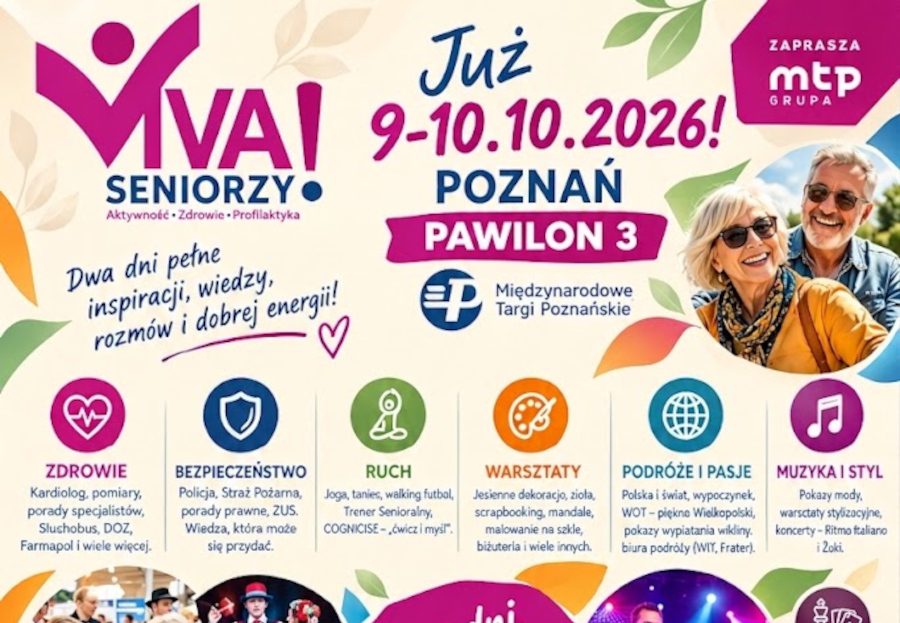 Zaproszenie na kolejną edycję Targów VIVA Seniorzy!