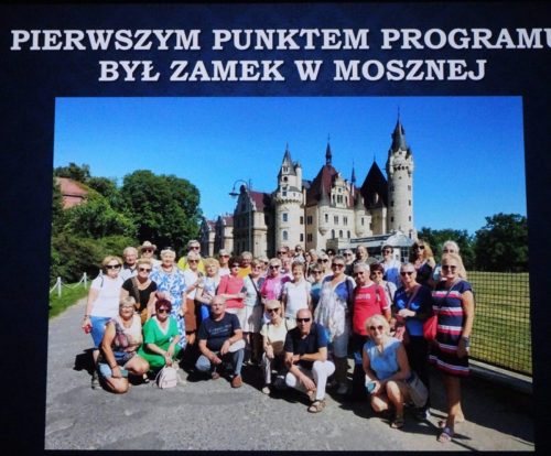 następny punkt wycieczki to piękny i znany zamek w Mosznej