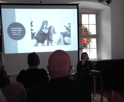 Le Corbusier z żoną.