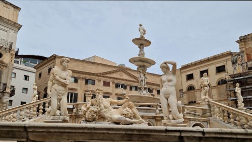 Palermo - Fontanna Pretoria nazywana Fontanną wstydu
