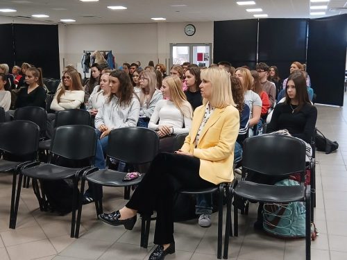 Sektor Uczniów II LO z panią Dyrektor