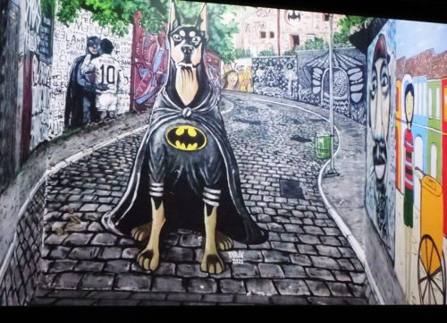 To nie są schody to tylko mural na ścianie budynku