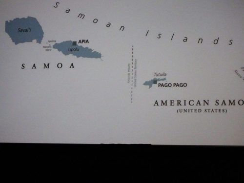 Mapa, Wyspy Samoa