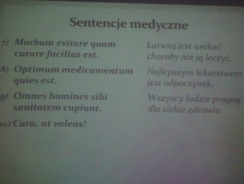  Te z medycyny też często cytujemy.