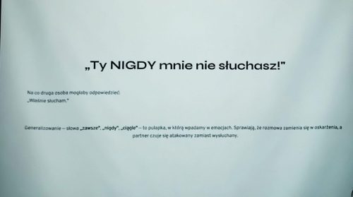 Zastanów się kiedy usłyszysz taki zarzut i wysłuchaj.