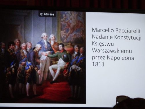 8 stroje panów na spotkaniu z Napoleonem