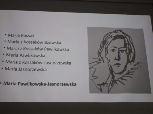 Maria z domu Kossak i nazwiska jakich używała.