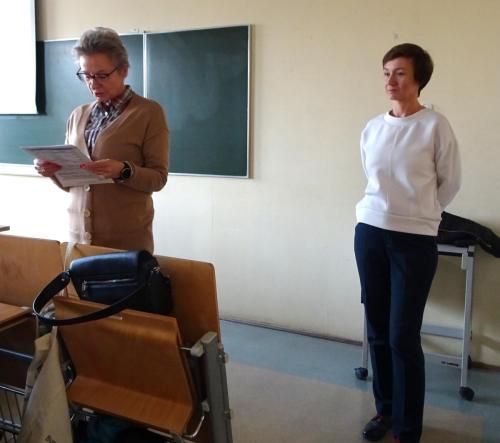 Alicja Szczepińska UTW i Magdalena Rogozińska - wykładowca