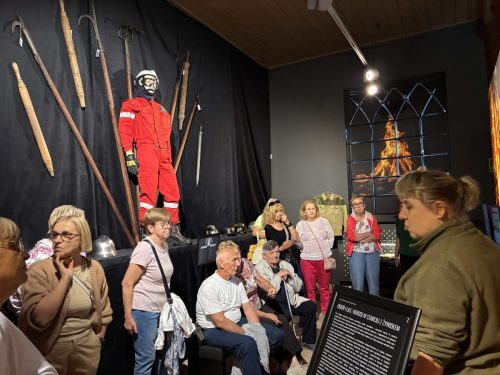 Muzeum Leśnictwa w Gołuchowie - o pożarach lasów opowiada przewodniczka