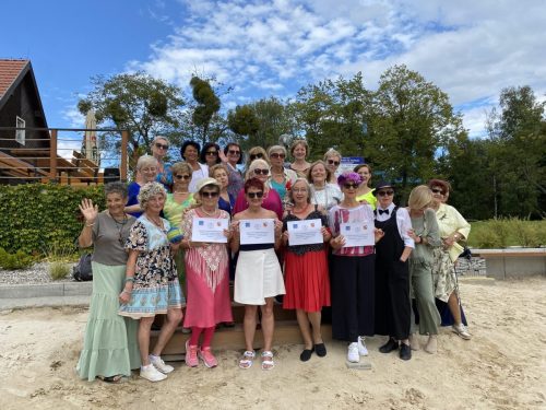 Na plaży Jeziora Raczyńskiego