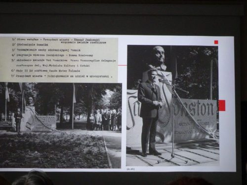 Odsłonięcie pomnika Jana Jonstona