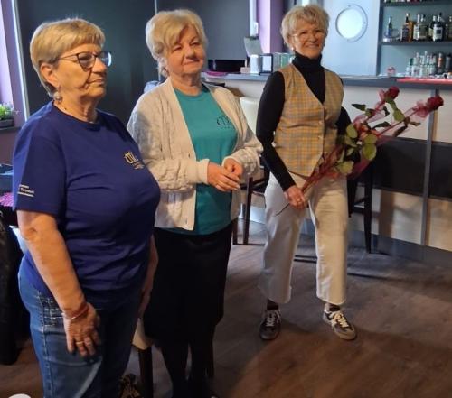 Prezes Maria Zielony, członek zarządu Małgorzata Frączak i Starościna Sekcji Maria Skórzewska