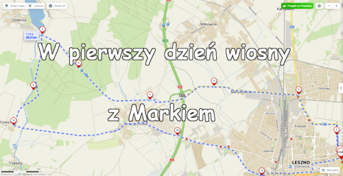 Trasa wycieczki rowerowej