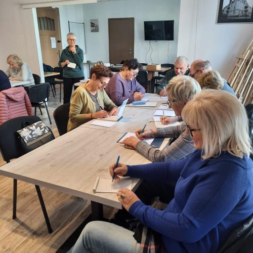 grupa w czasie treningu