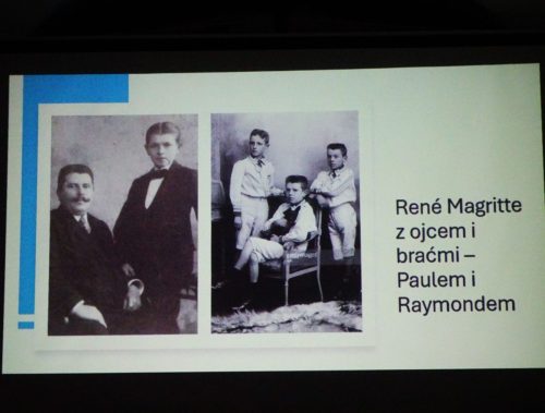 Przyszły malarz z ojcem i braćmi