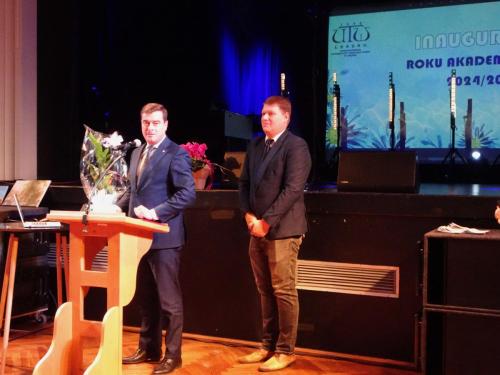 Prezydent Miasta Leszna Grzegorz Rusiecki zaszczycił naszą uroczystość